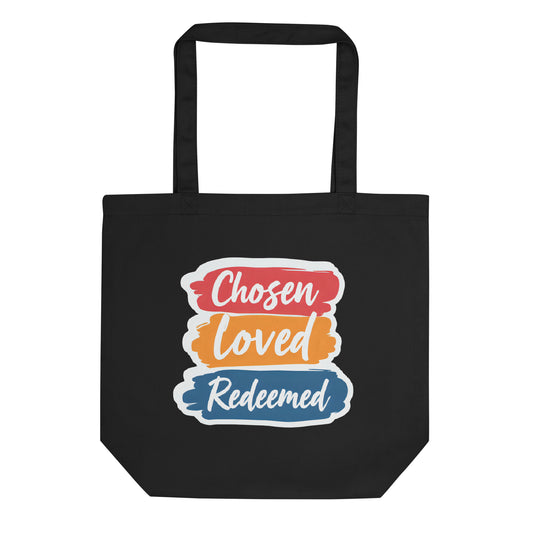 Christian tote bag - Chosen Loved Redeemed Cotton Tote Bag - Saint Label