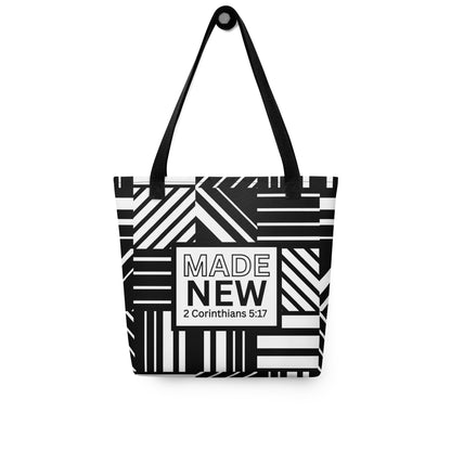 Made New Tote Bag - 2 Corinthians 5:17