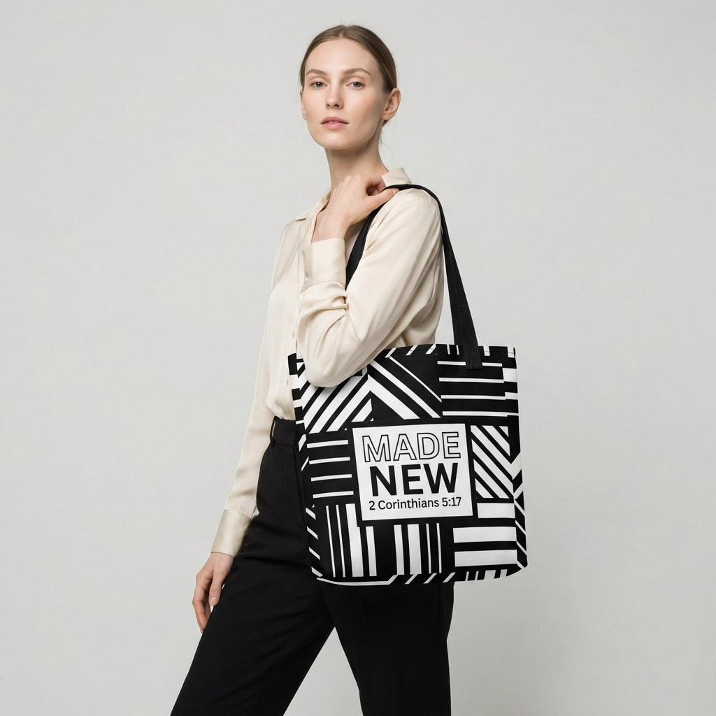 Made New Tote Bag - 2 Corinthians 5:17